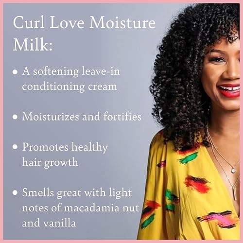 Camille Rose Curl Love Moisture Milk Leave-In Conditioner, with Rice Milk and Macadamia Oil to Soften, Smooth and Detangle Curly Hair, 8 oz thumbnail 2