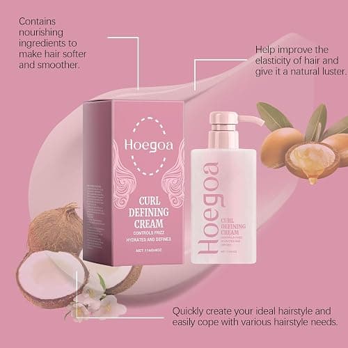 Curl Defining Cream Styling Volume Moisture Natural Shine Curl Styling Cream Anti-Frizz Bouncy Resilient Enhancer Styling Lotion Natural Wavy 114g thumbnail 7