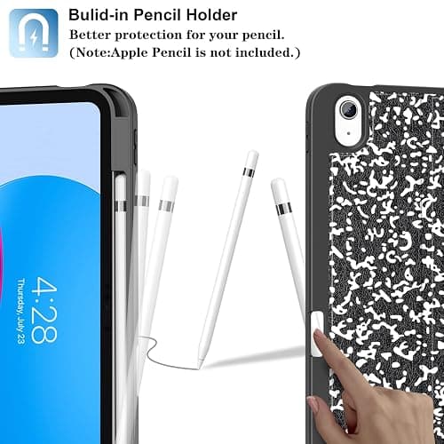 Supveco Case for iPad (A16) 11th Generation 11 inch (2025),iPad 10th Generation 10.9 inch (2022) with Pencil Holder-[Auto Wake/Sleep],Premium Folio Stand Case with Soft TPU Back Cover-Book thumbnail 3