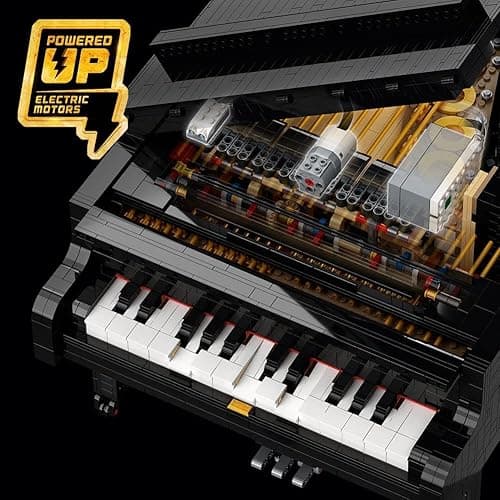 LEGO Ideas Grand Piano 21323 Model Building Set - Featuring Detailed and Functional Design, Great for Adults, Collectible Home Décor Kit, Gift for Music Lovers with Motor and Power Functions thumbnail 4