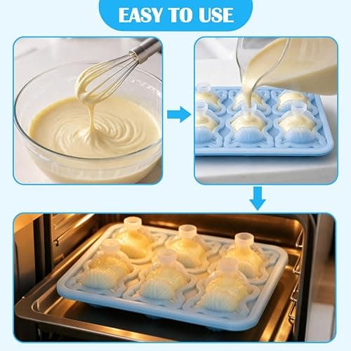 Palksky Highland Cow Silicone Mold, 6 Cavity 3D Cute Cow Chocolate Candy Mold, Food Grade Tray for Baking, Ice Cube, Jello thumbnail 7