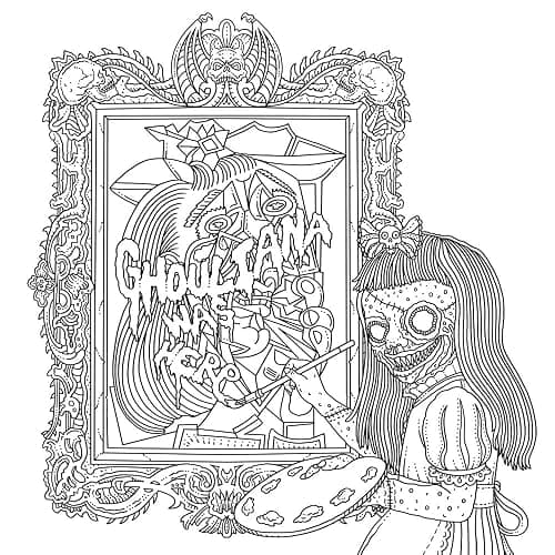 The Beauty of Horror 6: Famous Monsterpieces Coloring Book thumbnail 9
