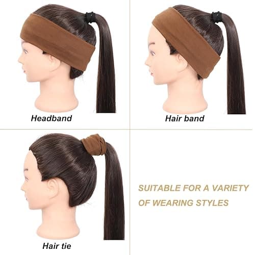 9Pcs Headbands for Women Non Slip Headband, Soft Elastic Hair Bands for Women's Hair, Fashion Cotton Cloth Stretchy Sweat Bands Headbands for Sports, Makeup, Gym, Running, Yoga, Workout (9Colors-B) thumbnail 6