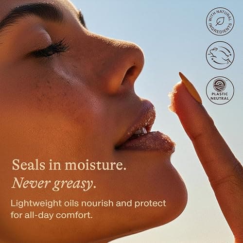 USDA Organic Lip Scrub Vanilla - USA Made with Natural Ingredients, Moisturizing Scrub Exfoliator for Dry Lips, Lip Sugar Scrubber Exfoliator for Smooth Lips, Small Beauty Gifts thumbnail 4