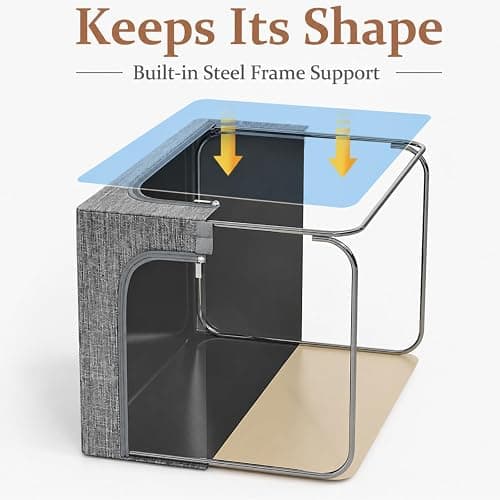 GoMaihe Clothes Storage Bins with Metal Frame for Closet, 40L 6-Pack Grey | Sweaters Hoodies Jeans T-Shirt, Closet Top Shelf Organizer, Steel Frame Collapse-Proof, Stackable, Clear Window, Dual Access thumbnail 3
