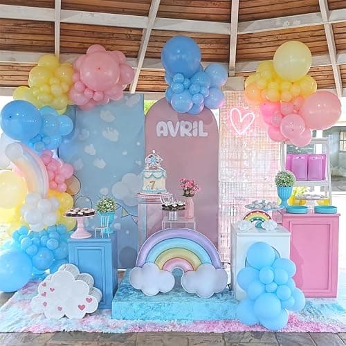 Pastel Balloons, 12 Inch 35PCS Light Pink Blue Yellow White Latex Balloon, Multicolor Balloon for Kids Graduation Easter Wedding Rainbow Party Birthday Bridal Baby Shower Party Decorations Supplies thumbnail 8