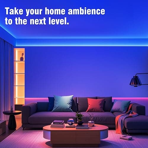 VOLIVO 100ft Led Strip Lights for Bedroom, Color Changing Led Light Strips Kit with 24 Keys IR Remote and Smart App Control, RGB Music Sync Lighting for Room, Home Decor thumbnail 2