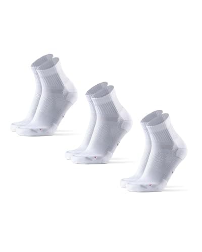 DANISH ENDURANCE Cushioned Running Socks for Long Distances, Anti-Blister & Sweat Wicking, Quarter Length, for Men & Women, Unisex, 3 or 5 Pack - Image 1
