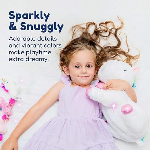 PixieCrush Unicorn Stuffed Animals for Girls, Set of 5 - Mommy with Babies - Magical Giant Stuffed Animal - Enchanting Unicorn with Babies Set - Plush Animals for Kids thumbnail 4