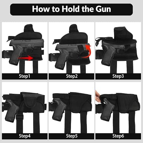 Drop Leg Holster, Leg Holsters for Pistols, Thigh Holster for Men thumbnail 3