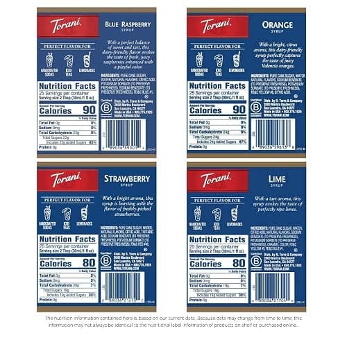 Torani Syrup Variety Pack, Soda Flavors, 25.4 Ounces (Set of 4) thumbnail 2