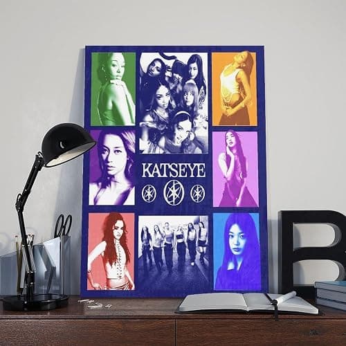 KATSEYE (10) Canvas Poster Wall Art Decor Print Picture Paintings for Living Room Bedroom Decoration Frame-style 08x12inch(20x30cm) thumbnail 8