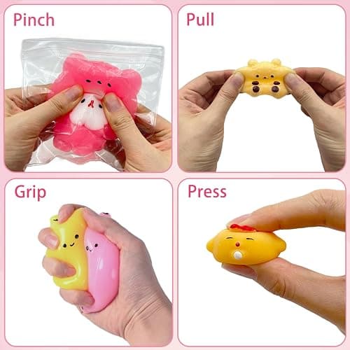 Taba Squishy Fidget Toys 12Pcs, Stress Relief Sensory Squeeze Toys for Kids 4-8 8-12, Kawaii Taba Squishies for Party Favors, Classroom, Birthday Gifts Goodie Bag Stocking Stuffers thumbnail 6