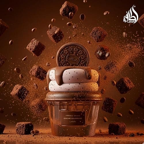 Lattafa Cookie Crave Eau de Parfum, Give me Gourmand Collection, 75ml Spray, Sweet Vanilla Cookie Scent, Cocoa Butter and Sugar Notes thumbnail 7