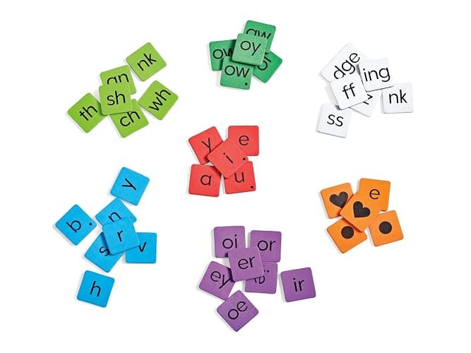 hand2mind Phonics Word-Building Magnetic Letter Tiles, Letter Recognition for Kindergarten, Letter Sounds, Phonics Manipulatives, Phonemic Awareness, Science of Reading Classroom Materials (Set of 6) thumbnail 7
