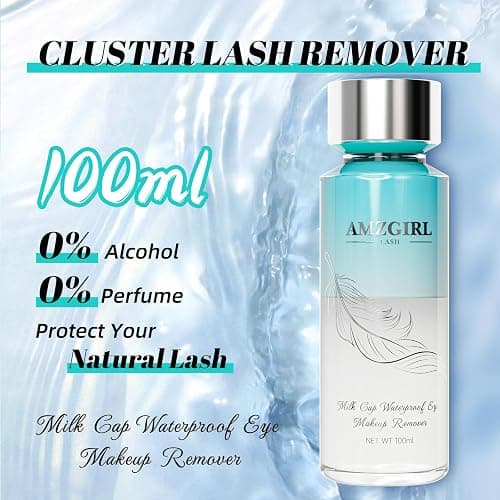 Eyelash Extension Remover,100ML Lash Cluster Remover for Lash Extensions,Individual Lashes Remover Non Irritating,DIY Eyelashes Clusters Glue Remover Oil,Eye Cleanser for Removal DIY Lash Extensions thumbnail 3