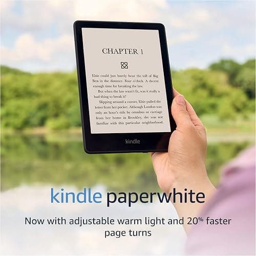 Amazon Kindle Paperwhite (8 GB) – Now with a larger display, adjustable warm light, increased battery life, and faster page turns – Black thumbnail 6