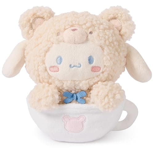 GUND Sanrio Official Hello Kitty and Friends Cinnamoroll Café Latte Teddy Bear Plush, Collectible Plush Toy, Stuffed Animal for Ages 1 and Up, 6” - Image 1