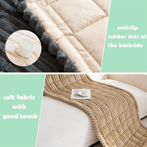 ZQFFB Pet Couch Cover Dogs Washable Non-Slip Couch Protector Pet Friendly Dog Mat for Couches and Sofas thumbnail 4