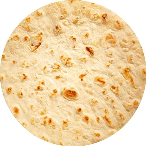 E-yimeng Throw Blanket Burritos Tortilla Wrap Blanket Adult Kids and Baby Size Gifts,Novelty Funny Tortilla Round Blanket,Fluffy Fuzzy Blankets & Throws for Bed, Sofa Yellow 36 inches - Image 1