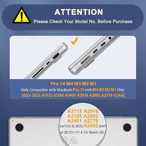 MOSISO Compatible with MacBook Pro 14 inch Case 2025 2024 2023 2022 2021 M4 M3 M2 M1 A3112 A3185 A3401 A2918 A2992 A2779 A2442, Plastic Hard Shell&Keyboard Cover&Screen Film&Pouch, Chalk Pink thumbnail 2