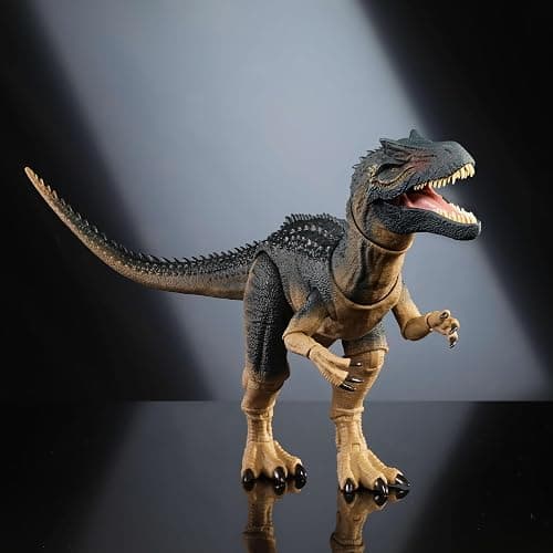 Mattel Jurassic World Hammond Collection Allosaurus Dinosaur Figure | Premium Design Action Figure, Glass Eyes & Wired Tail, 19 Points of Articulation, 17-inch long thumbnail 2
