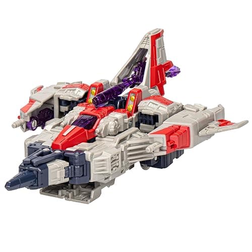 Transformers Legacy United Voyager Class Cybertron Universe Starscream, 7-inch Converting Action Figure, 8+ Years | Transformers Legacy United 7 Inch Action Figure Voyager Class (2024 Wave 2) - Starscream thumbnail 9