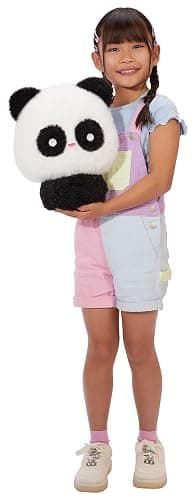 Fluffie Stuffiez Panda Large Collectible Feature Plush 11" - Surprise Reveal Unboxing with Huggable ASMR Fidget DIY Fur Pulling, Ultra Soft Fluff thumbnail 3