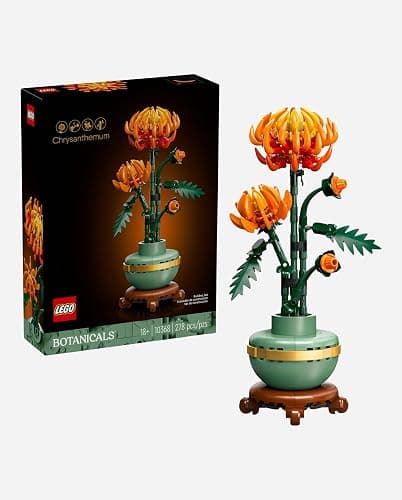 LEGO Botanicals Chrysanthemum Building Set for Adults Ages 18+ - Artificial Flower for Dinner Table Centerpieces & Decoration - Gift for Birthdays - 10368 thumbnail 7