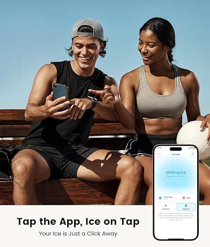 ecozy Smart Ice Makers Countertop, Portable Ice Maker with App Remote & Voice Control, 9 Bullet Ice Cubes in 6 Mins, 26lbs/24Hrs, Self-Cleaning, Quiet Ice Maker Machine for Home Kitchen Office RV thumbnail 3