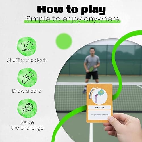 Pickleball Twist Card Game: A Hilarious High-Energy On-Court Challenge - The Ultimate Fun Gift for Pickleball Players of All Levels thumbnail 5