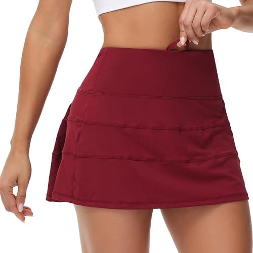 MCEDAR Pleated Tennis Skirt for Women with Pockets Women's High Waisted Athletic Golf Skorts Skirts Running Workout Shorts thumbnail 3