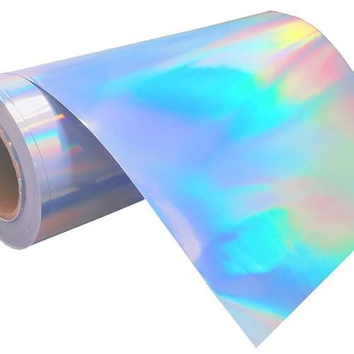 17"x100' Holographic Sticker Paper Roll Waterproof Printable Rainbow Vinyl Sticker Roll Paper for Inkjet Printer with 3 inch Core thumbnail 2