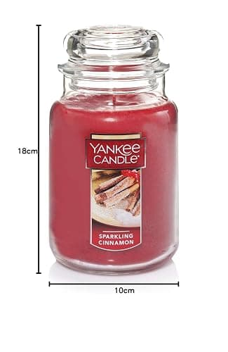 Yankee Candle Scented Candle, Sparkling Cinnamon, Original Large Jar Candle, 110-150 Hours of Burn Time, 22 oz. thumbnail 3