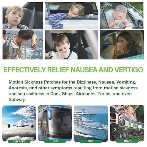(2026 New) Motion Sickness Patches Non-Drowsy, 100% Natural Motion Sickness Patch(Efficient– Lasts 72 Hours)-for Car Airplane Ship Altitude Sickness(Travel Essentials)-for Adults and Kids(24 Count) thumbnail 6