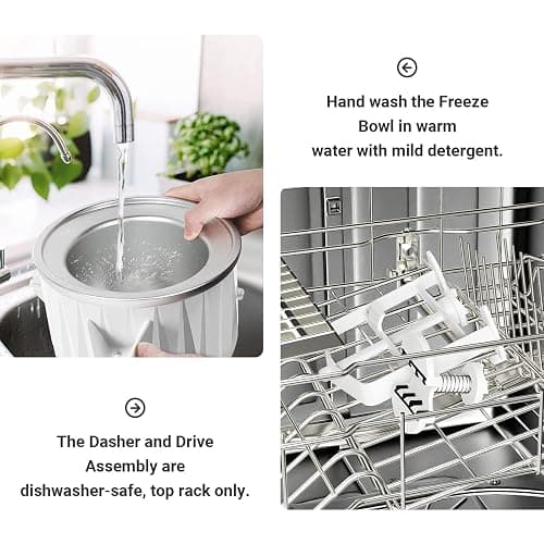 Ice Cream Attachment for KitchenAid Stand Mixer, Compatible with KitchenAid 4.5 Qt and Larger Stand Mixers, 2-Quart Frozen Yogurt - Ice Cream & Sorbet Gelato Maker by GVODE thumbnail 7