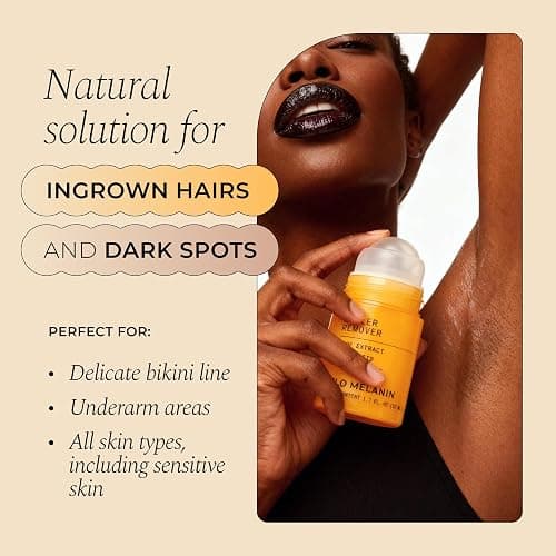Glo Melanin Dark Spot Topical Roll-On – 1.7 fl oz / 50 ml – Targeted Brightening for Inner Thighs & Underarms – Kojic Acid, Licorice & Willow Bark – Vegan, Paraben-Free Topical Skin Exfoliant thumbnail 2