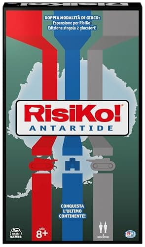 EDITRICE GIOCHI, Risiko! Antartide, Gioco di Strategia, 2 Giochi in Scatola in 1 per Sfide tra Amici e in Famiglia, Giochi da Tavolo per Adulti e Bambini, Espansione di Risiko e Gioco Singolo, 8+ Anni | 42 Territori, Due Modalità Di Gioco, Espansione Del Gioco Originale, Settimo Continente, Pensiero Logico thumbnail 7