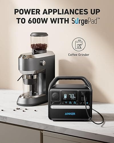 Anker 521 Portable Power Station Upgraded with LiFePO4 Battery, 256Wh 6-Port PowerHouse, 300W (Peak 600W) Solar Generator (Solar Panel Optional), 2 AC Outlets, 60W USB-C PD Output, Outdoor Generator thumbnail 5