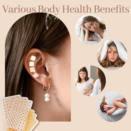 1200Pcs Ear Seeds Acupuncture Kit, Auricular Sticker Kit with Ears Seed, Acupuncture Pen, Acupressure Ear Chart, Tweezers thumbnail 3