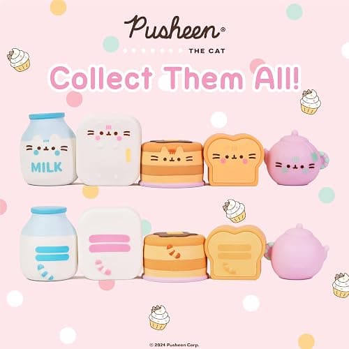 Hamee Pusheen The Cat [Kitchen Series] Cute Water Filled Squishy Toy [Birthday Gift Bags, Party Favors, Gift Basket Filler, Stress Relief Toys] – 1 Pc. (Mystery – Blind Capsule) thumbnail 6