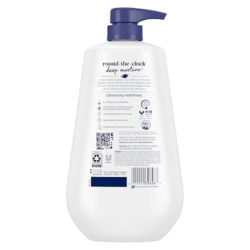 Dove Body Wash Deep Moisture for 24hr Lotion-Soft Skin Moisture Moisturizing Skin Cleanser with No Sulfates No Parabens 30.6 oz thumbnail 5