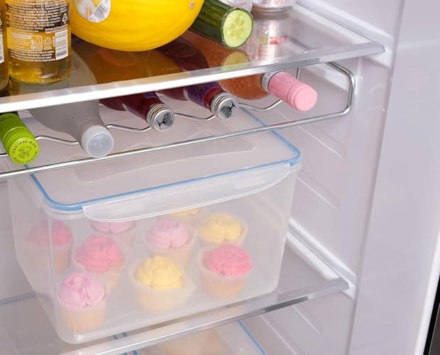 Addis Clip Tight Super Large Food Storage Container 9 Litre Tall Rectangle Airtight Silicone Seal Containers Bpa Free Easy Locking Lid Clips, Clear Transparent thumbnail 7