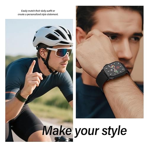 Stretchy Nylon Band Compatible with Apple Watch Bands 40mm 38mm 42mm 41mm 44mm 45mm 46mm 49mm Women Men, Magnetic Waterproof Breathable Soft Sport Loop Strap for iWatch Series 11 10 9-1 Ultra 3 SE thumbnail 7