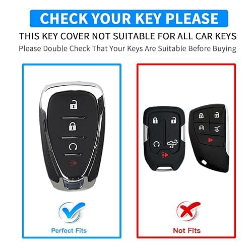 QBUC for Chevy Key Fob Cover with Diamond Keychain, 4 Buttons Key Case Compatible with Chevrolet Equinox Malibu Camaro Cruze Traverse Blazer Trax Volt Bolt Key Protector for Women(S-Pink) thumbnail 2