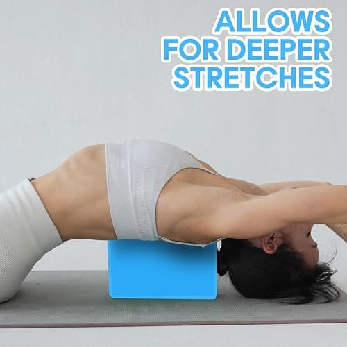 Kenhihi Yoga Block - Unsupported Latex Eva foam - Soft non slip surface with bevel for yoga, pilates, meditation - Yoga accessories for stability, balance and deep stretching thumbnail 6