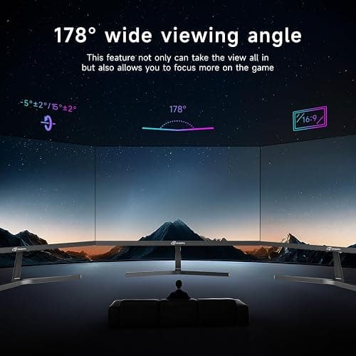 ArcticPro Monitor 24 inch Monitor 120Hz, FHD 1080p, Computer Monitor, IPS, 99% sRGB, 1ms Response Time, 3-Sided Frameless, Ultra Slim, VESA Mountable, Anti-Blue Light Design, HDMI & VGA Ports thumbnail 7