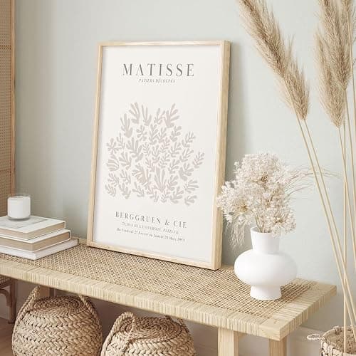 Youillne Henri Matisse Wall Art Prints Flower Abstract Canvas Pictures Aesthetic Beige Wall Art Decor Matisse Picasso Poster Gallery Vintage Painting Artwork for Bedroom 8x10 Inch Unframed Set of 6 - 10L" x 8W" - People Matisse Art Prints thumbnail 6