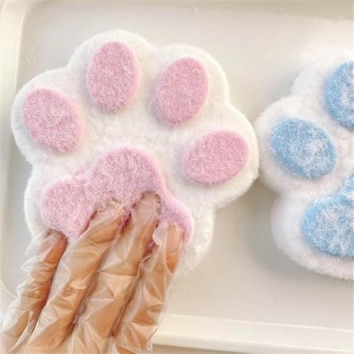 Handmade Big Cat Paw Silicone Squeeze Toys for Stress Relief, 5 Inch X-Large SizeCat Paw Giant Paw Squishy Sensory Toys for Anxiety&Relaxation (White) thumbnail 6