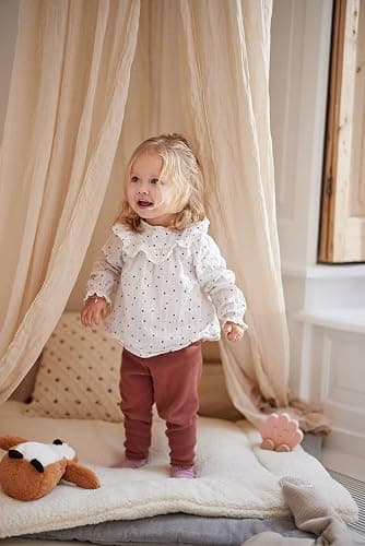 Jollein Baldachin Vintage Nougat - Höhe 245 cm - Betthimmel Babybett Kinderzimmer - Beige thumbnail 3